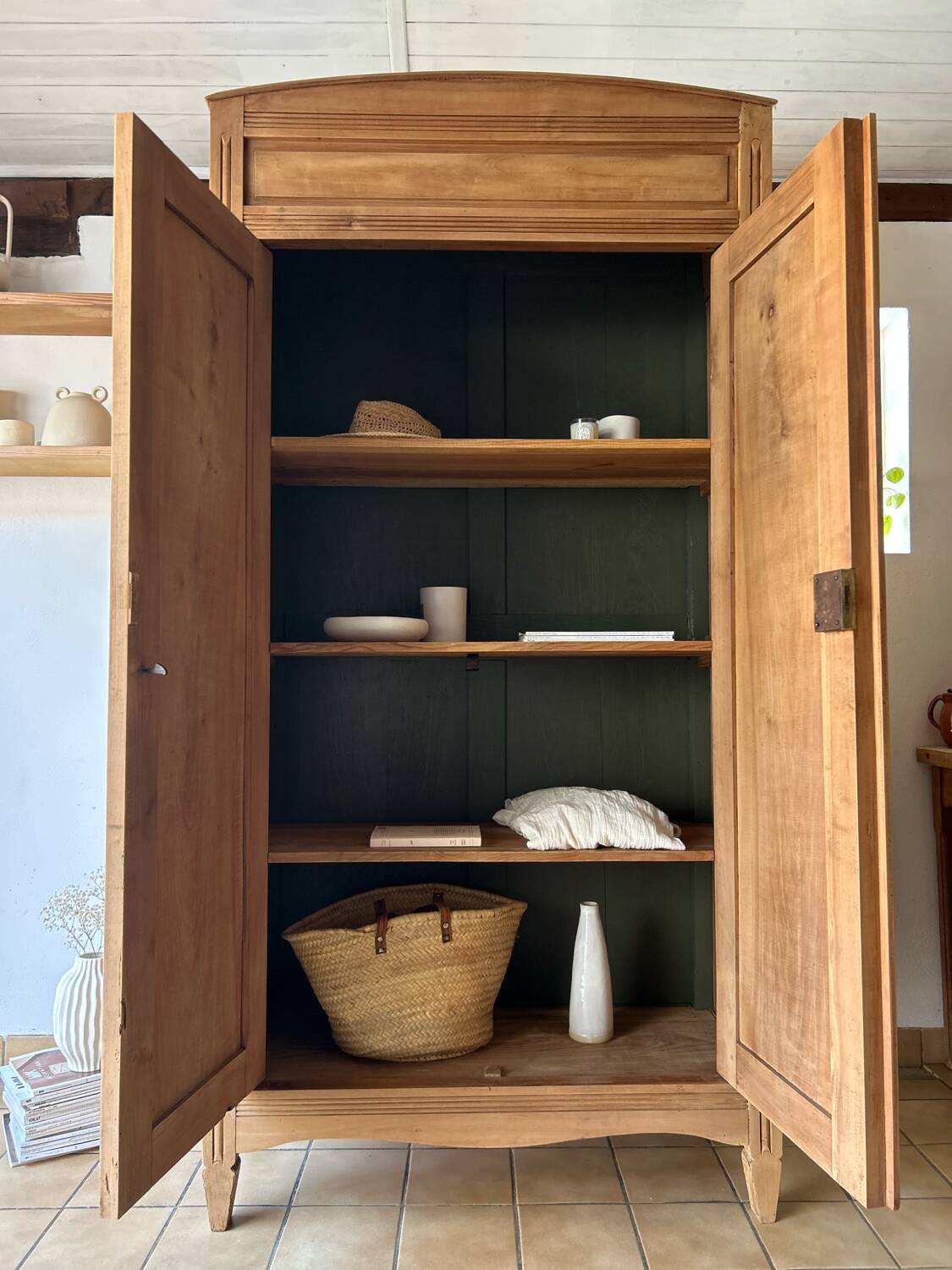 Renovated antique Parisian wardrobe