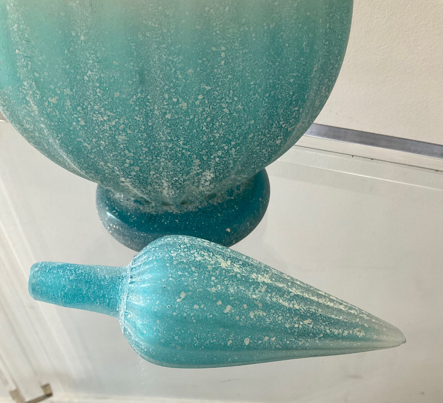 Vintage Scavo carafe in glass paste 60s