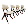 Chaises de salle à manger 'Scissor' design hollandais du milieu du siècle