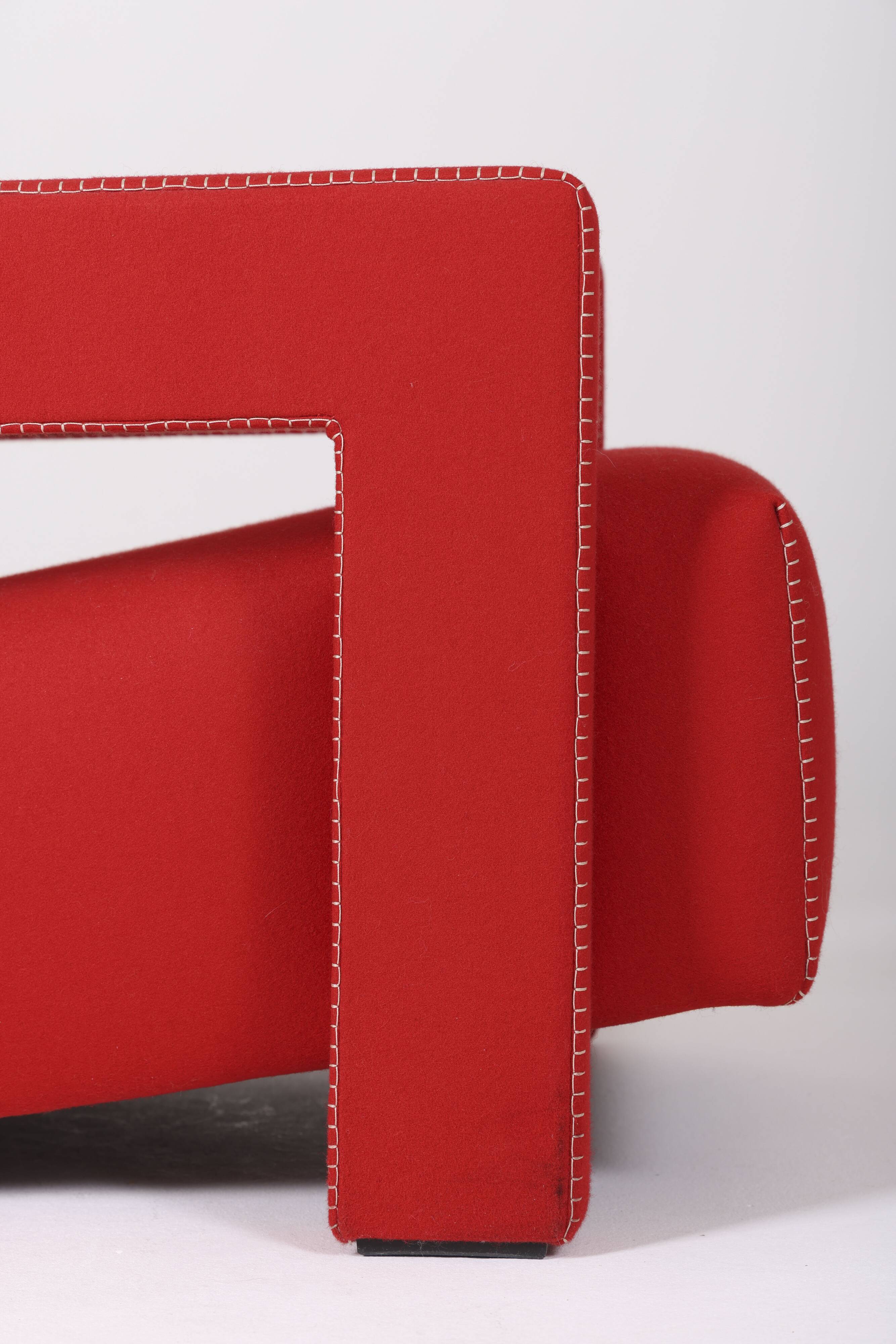 Utrecht armchair by Gerrit Reitveld edited by Cassina