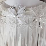 Cut crystal ice bucket, silver-plated metal, marked, cooler service.