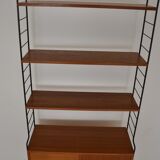 Vintage freestanding teak shelf