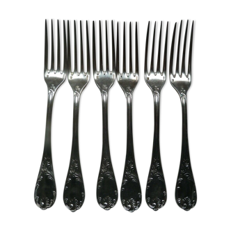 Lot 6 large Christofle forks