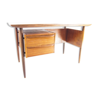 Tijsseling Hulmefa teak cowhorn desk