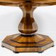 Extendable Biedermeier walnut round table - 1920-1939