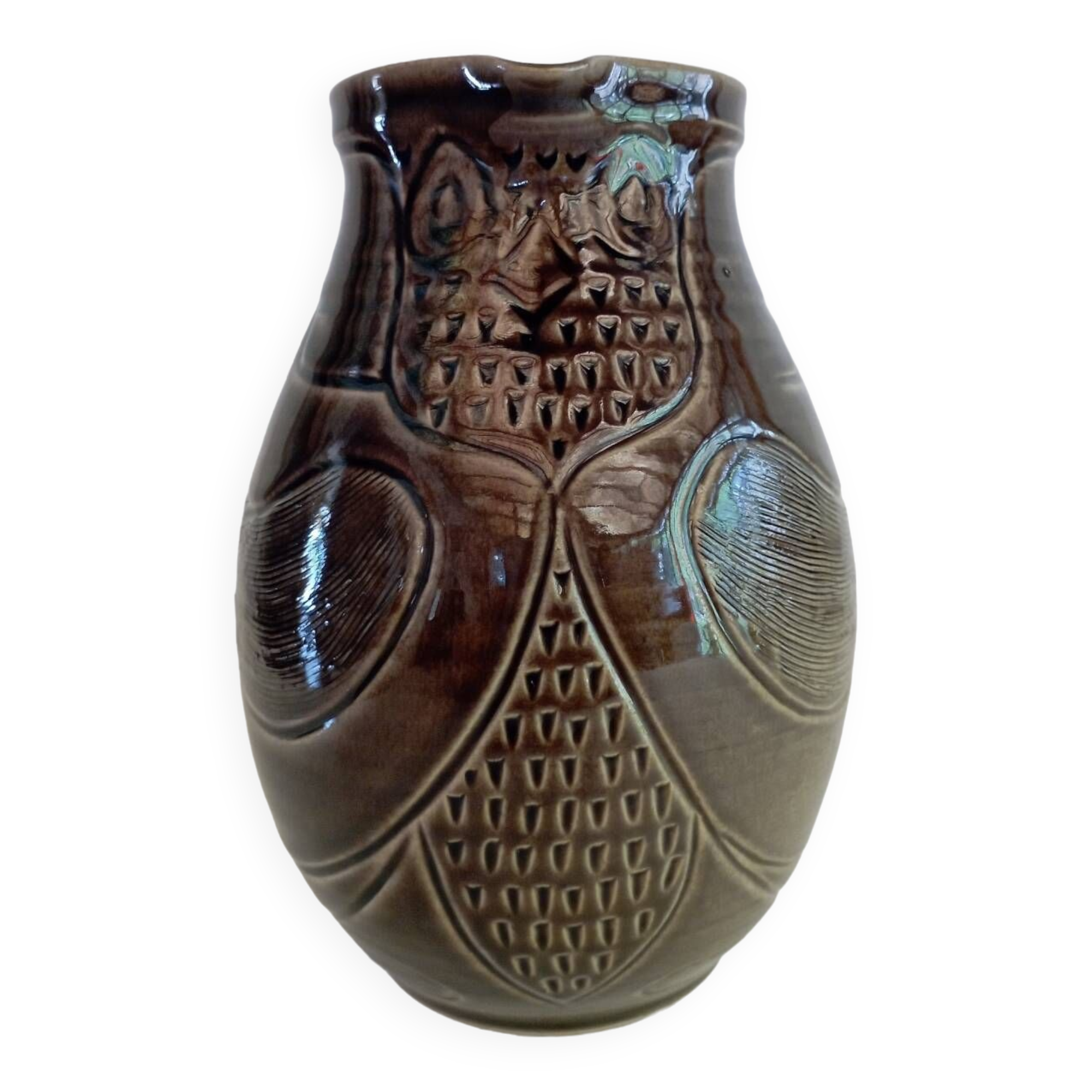 Owl ceramic jug