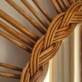Rattan sun mirror 1960, 55 cm