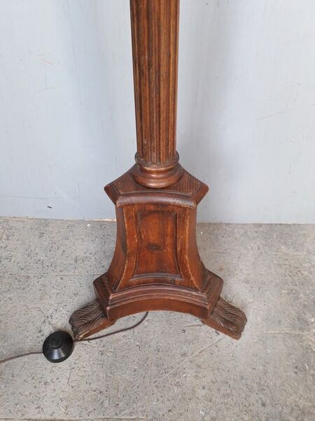 Lampadaire bois sculpté mouluré st empire ep 1930/40