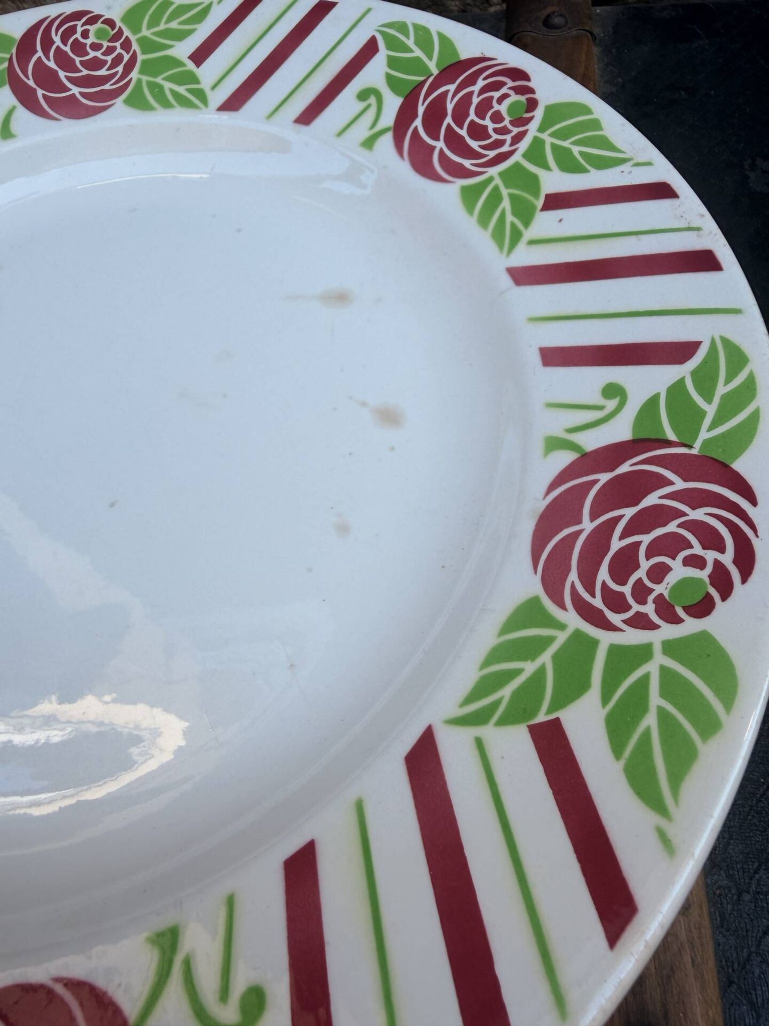 Assiette de service plate - Vintage