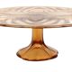 Amber Art Deco Cake Plate Pastry Dish Val Saint Lambert 33cm