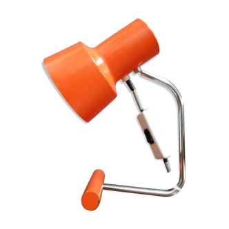 Orange desk lamp by Josef Hurka for Napako 1970