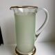 Green granita set consisting of a pitcher and 4 glasses in orangeade 50s