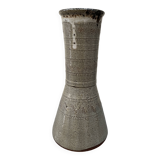 Glazed stoneware vase, 1960s-70s