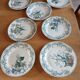 7 old flat plates Terre de fer