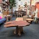 Raw wood coffee table