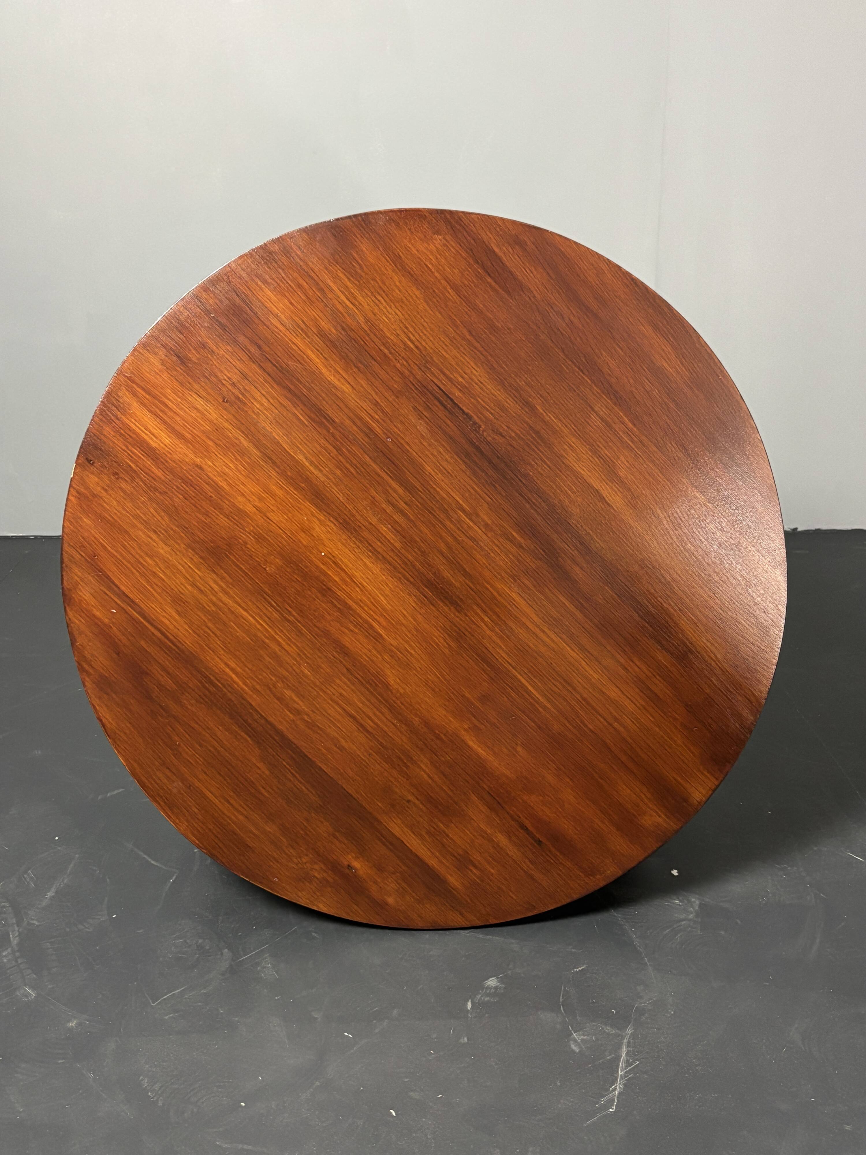 Table d'appoint ou table basse Art Déco néerlandaise en acajou, milieu du XXe siècle, vers 1940-1950