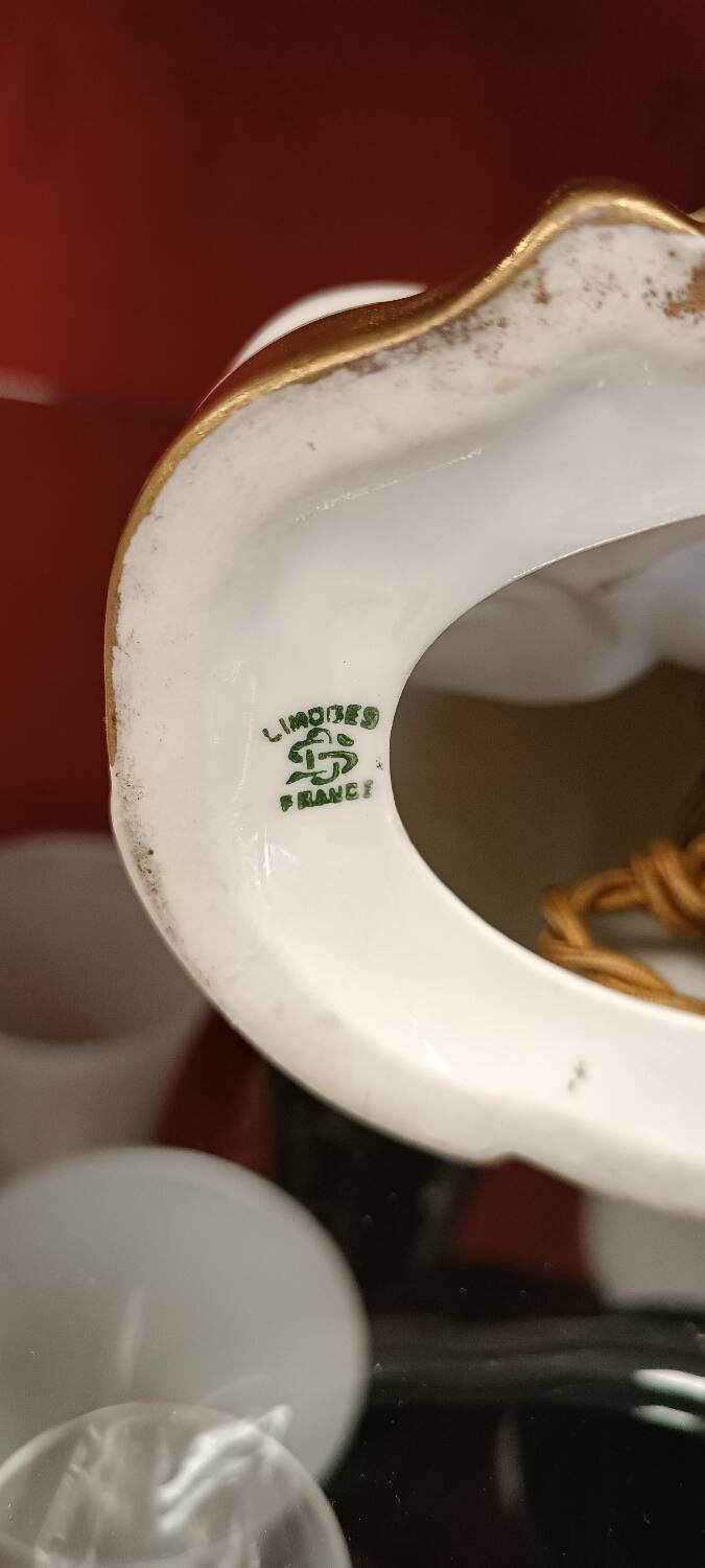 Night light art deco porcelain Limoges Charles serpault Buddha perfume burner