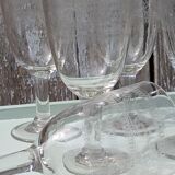 Engraved crystal glasses