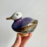 11 cm duck in vintage earthenware from the 80s