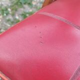 Paire de fauteuils anciens vintage  pieds compas