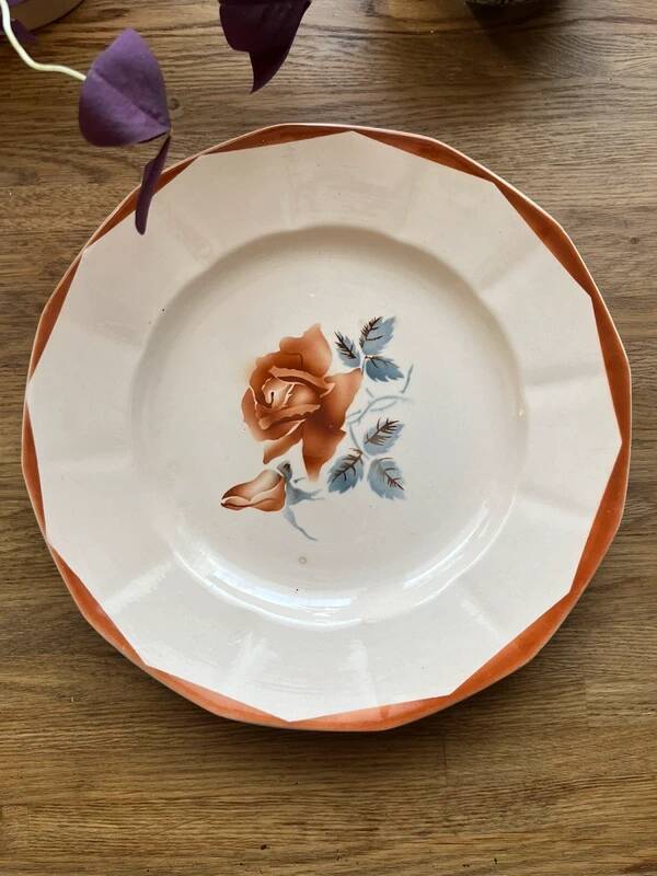 Digoin earthenware serving dish