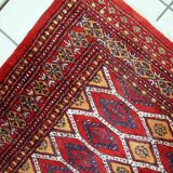 Vintage carpet Uzbek Bukhara handmade 100cm x 152cm 1960s, 1C726