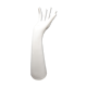 White ceramic baguier hand