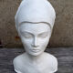 Woman bust in plaster