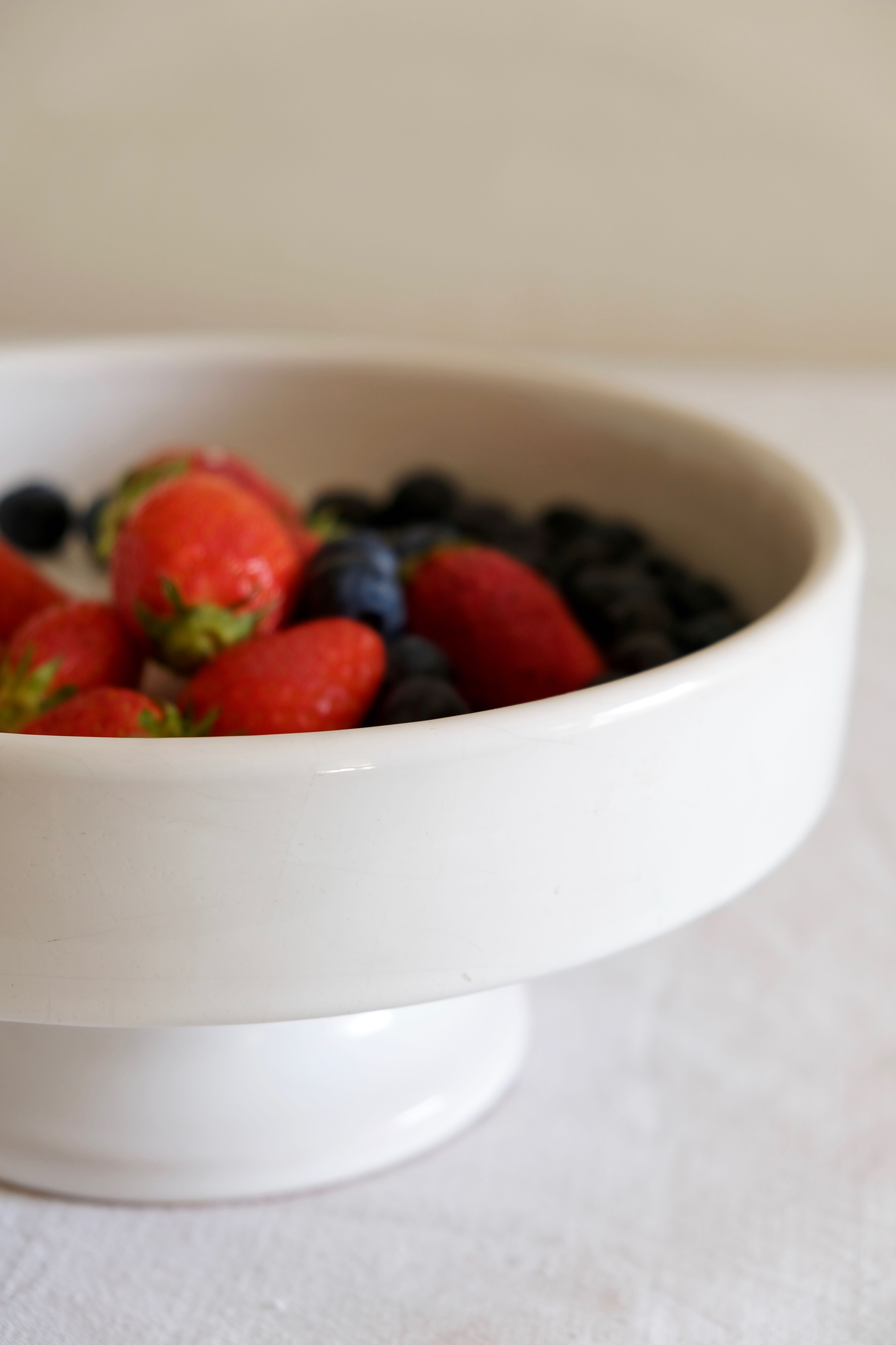 Minimalist white ceramic dish