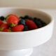 Minimalist white ceramic dish
