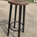 Set of 8 industrial bar stools.