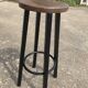 Set of 8 industrial bar stools.