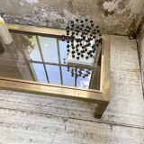 Table basse en laiton années 60