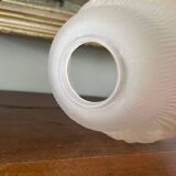 antique globe tulip lampshade in frosted glass