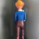 Tintin et milou statuette bois
