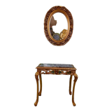 A console with mirror Louis XV style