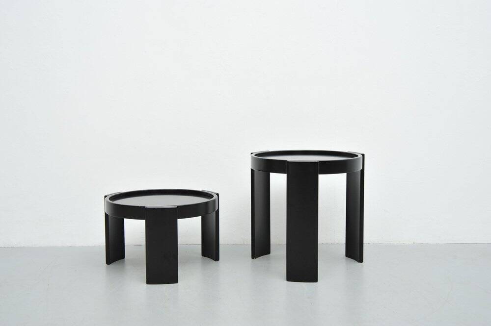 Set of 2 Model 780/783 tables by Gianfranco Frattini for Cassina, 1950s