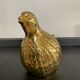 Cendrier en bronze Valenti caille ou perdrix vintage