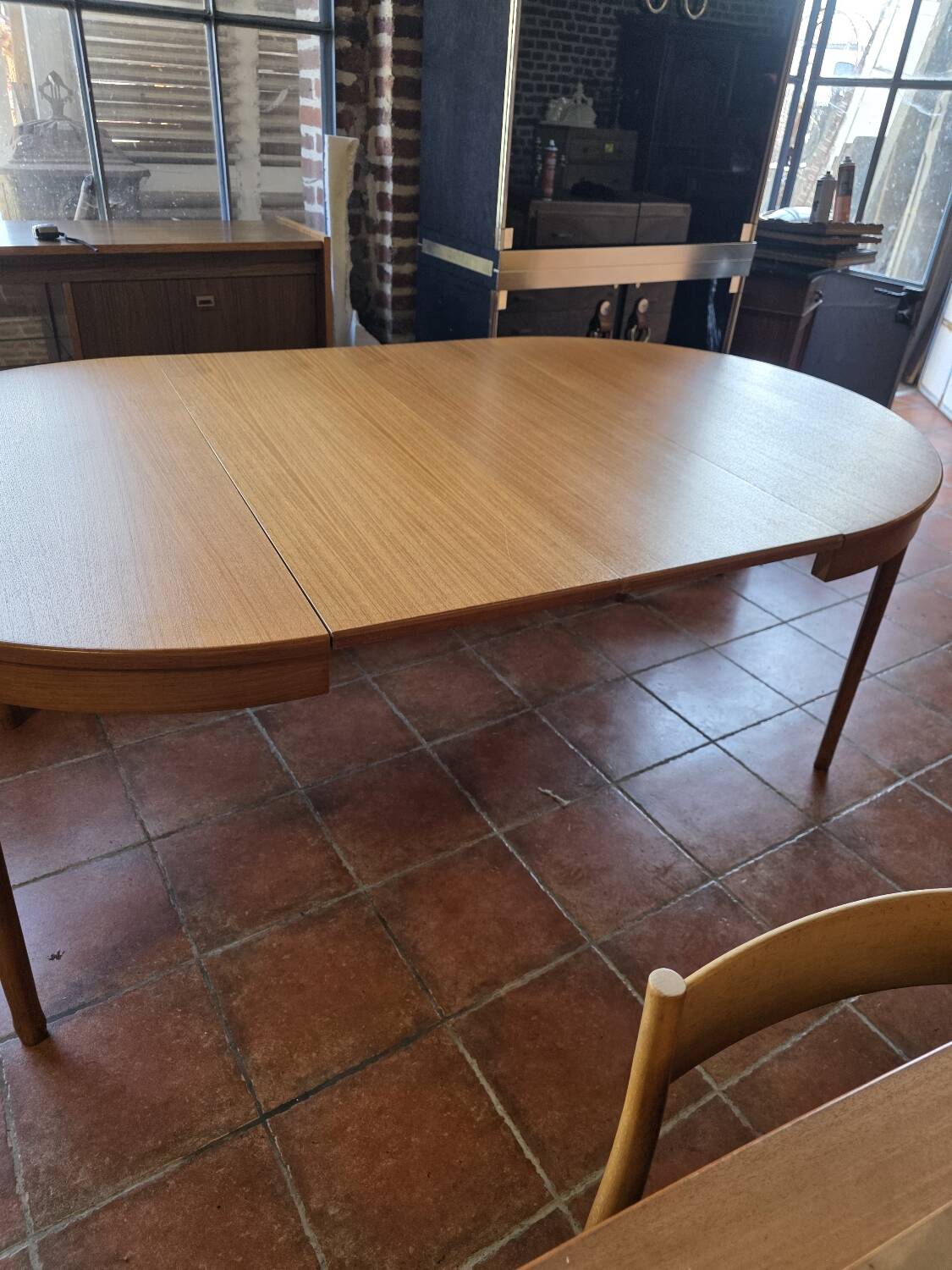Scandinavian extendable teak table from the 1960s.