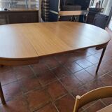 Scandinavian extendable teak table from the 1960s.