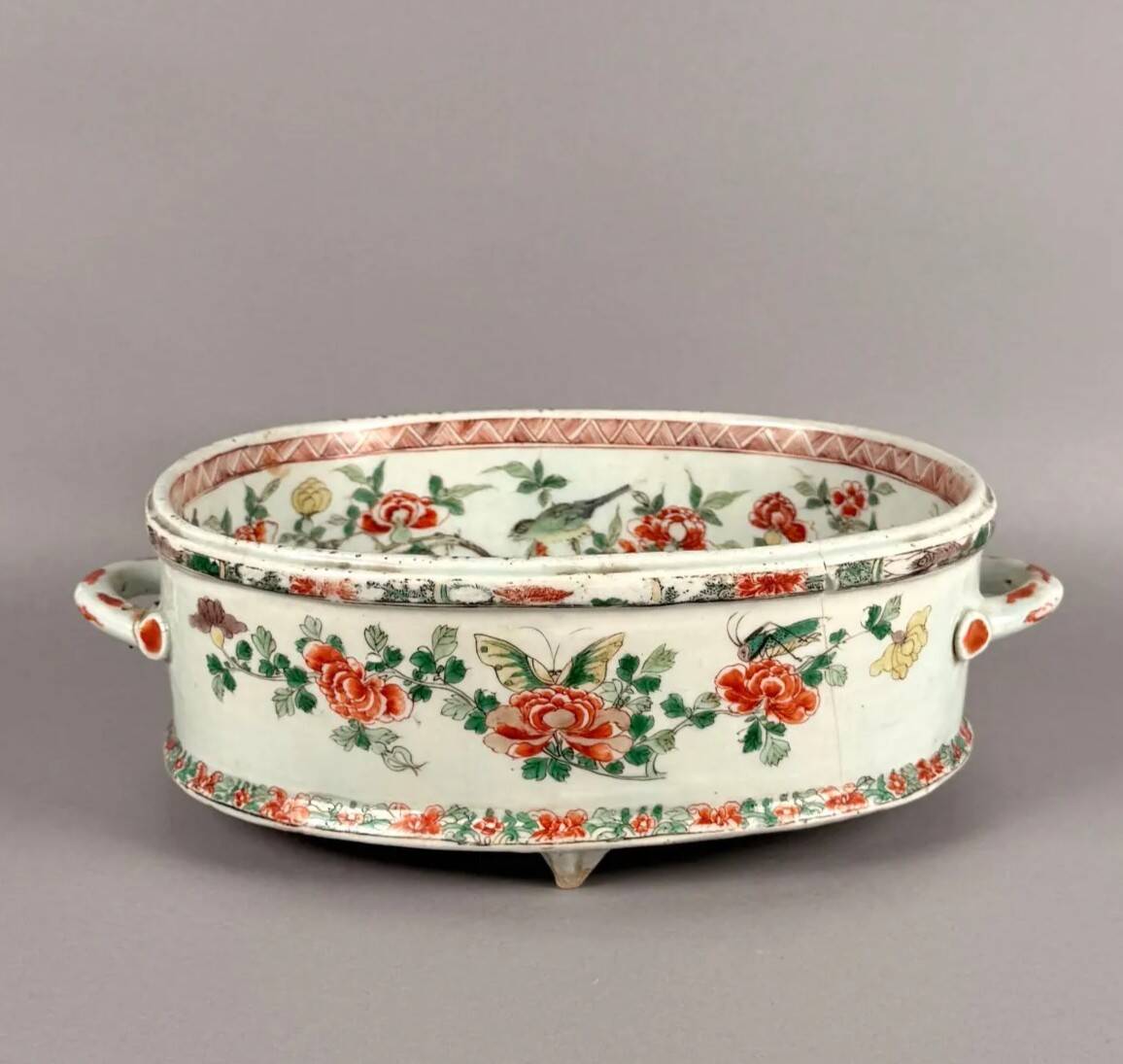Porcelain gardenware, famille verte, Kangxi period (1662-1722), China