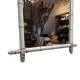 Vintage White Faux Bamboo Mirror, 1930/40s