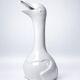 Vintage porcelain carafe from Limoges, white, model after Sandoz.