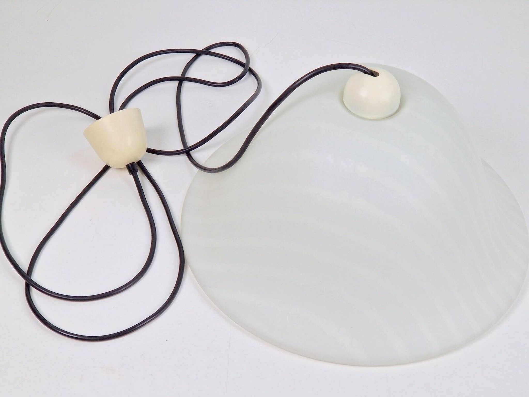 Vintage Pendant Zebra Lamp from Peill & Putzler, 1960s