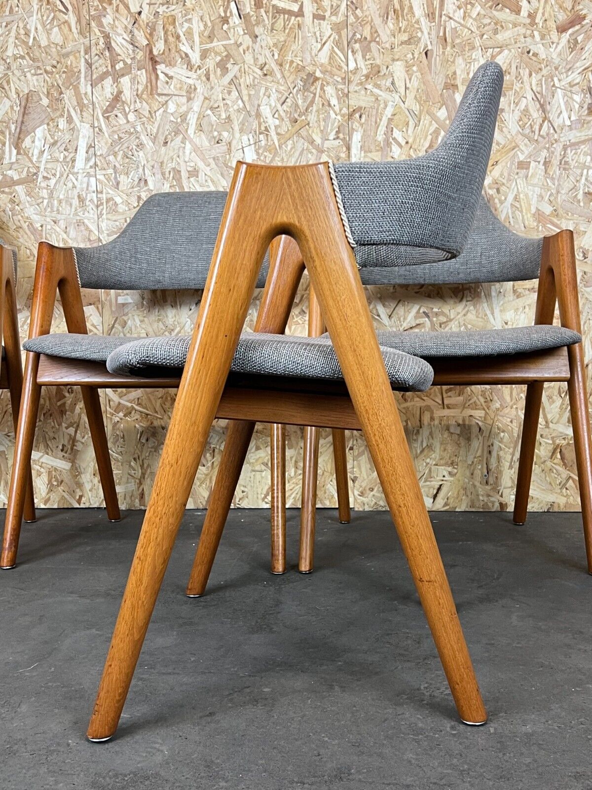 Set of 4 teak chairs by Kai Kristiansen for Sva Møbler Danish Design 60s 70s