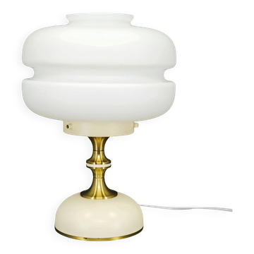 Napako Opaline Glass Table Lamp, Czechoslovakia, 1970s