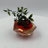 Murano 60s Sommerso Glass Vase - Mid Century Artisanal Vase Seguso Style