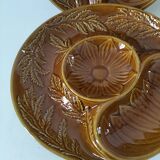 Trio of vintage Sela Portugal barbotine plates from the 60s