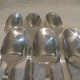 6 silver plated soup spoons by Christofle Concorde, 20.6 cm