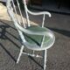 Walnut office chair, circa 1880, French origin
